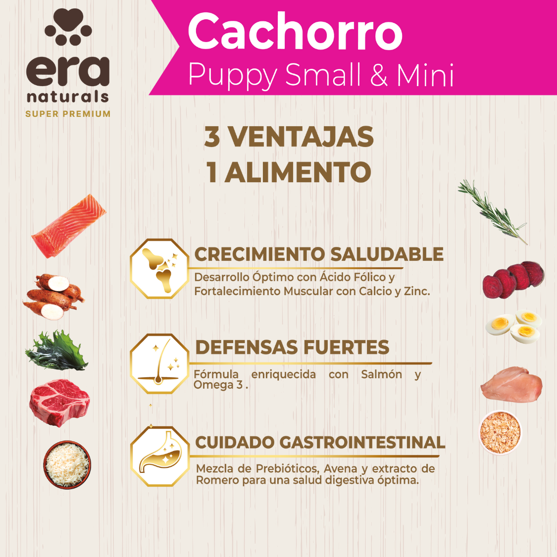 Era Naturals Cachorro Raza Pequeña Alimento Super Premium Era Naturals Cachorro Raza Pequeña Alimento Super Premium